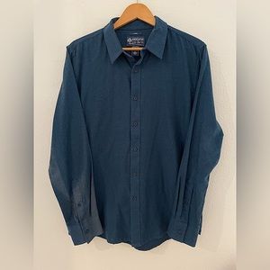 American Rag Long Sleeve Button-up Woven. Size Large. Navy.